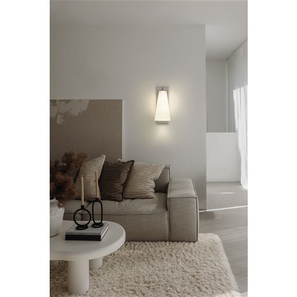 Z-Lite Farrell Brushed Nickel 1 Light Wall Sconce