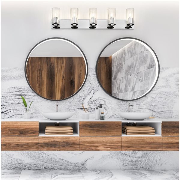 Z-Lite Titus Chrome 5 Light Vanity