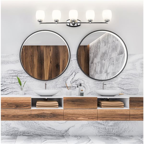 Z-Lite Kendrick Chrome 5 Light Vanity