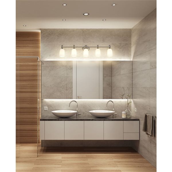 Z-Lite Orion Brushed Nickel 5 Light Vanity