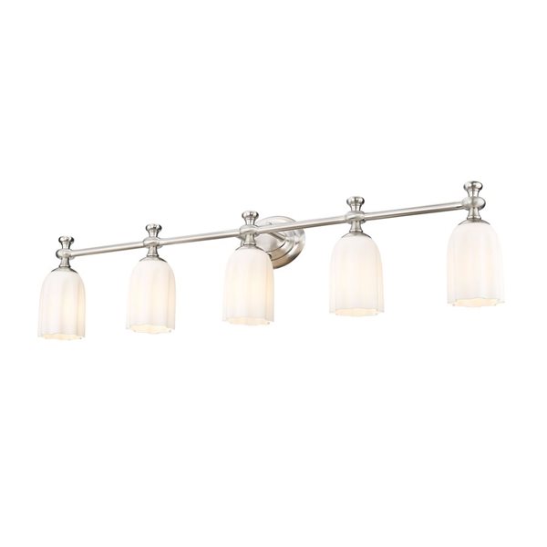 Z-Lite Orion Brushed Nickel 5 Light Vanity