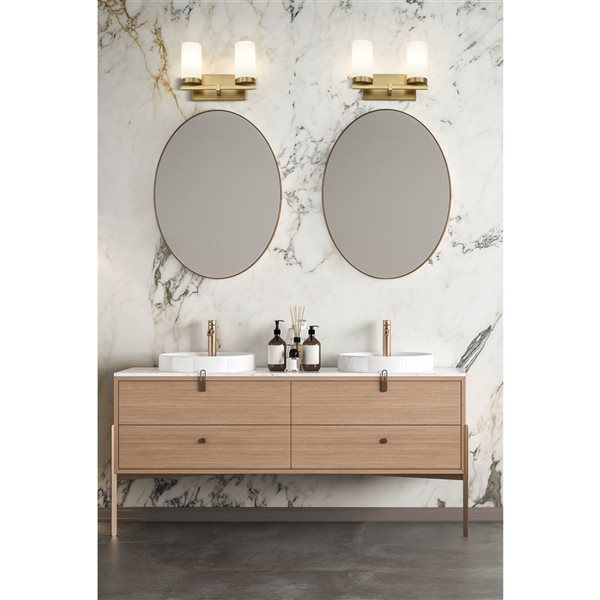 Z-Lite Danica Modern Gold 2 Light Vanity