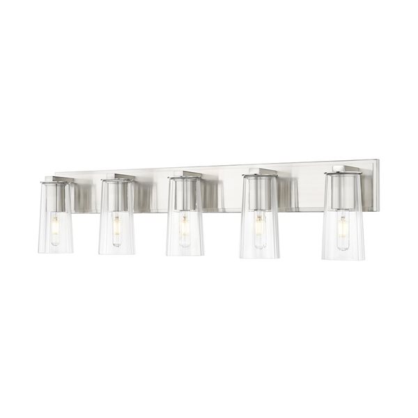 Z-Lite Titus Brushed Nickel 5 Light Vanity