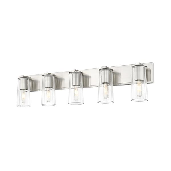 Z-Lite Titus Brushed Nickel 5 Light Vanity