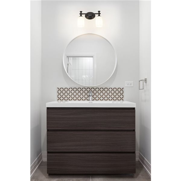 Z-Lite Orion Matte Black 2 Light Vanity