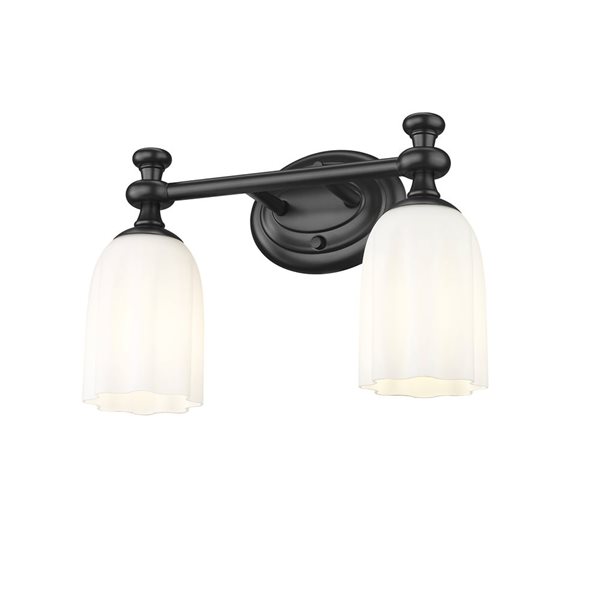 Z-Lite Orion Matte Black 2 Light Vanity