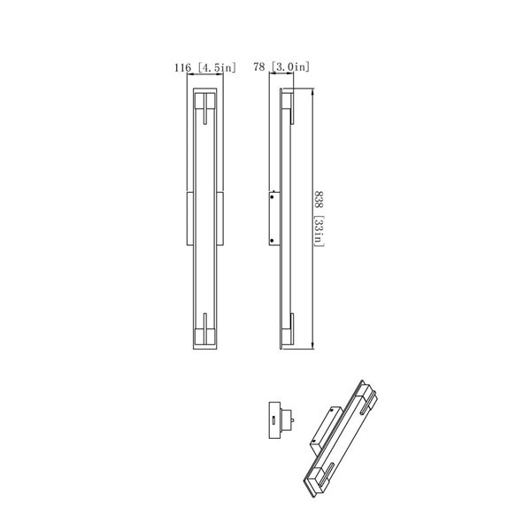 Z-Lite Chase Chrome 1 Light Vanity