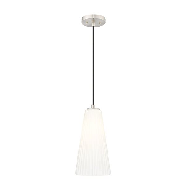 Z-Lite Farrell Brushed Nickel 1 Light Pendant