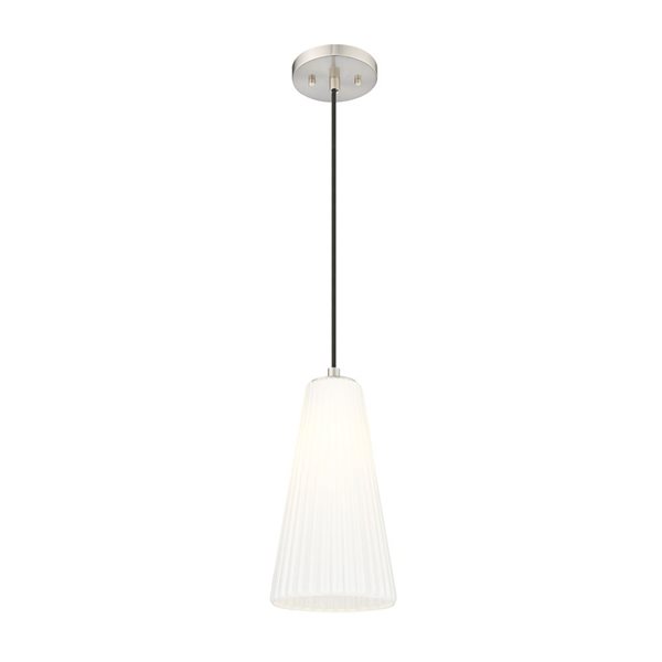 Z-Lite Farrell Brushed Nickel 1 Light Pendant