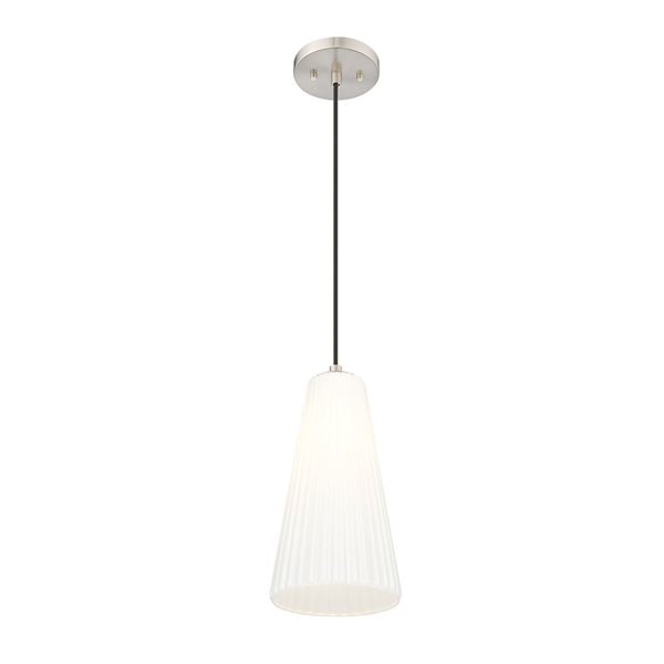 Z-Lite Farrell Brushed Nickel 1 Light Pendant