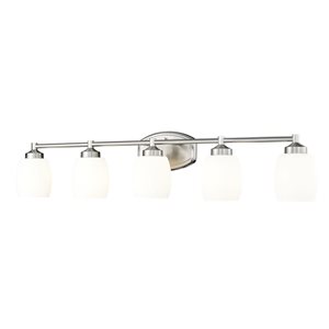 Z-Lite Kendrick Brushed Nickel 5 Light Vanity