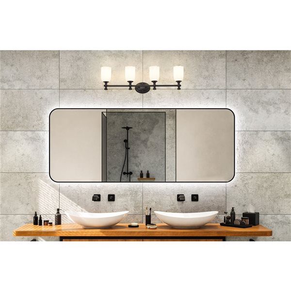 Z-Lite Orion Matte Black 4 Light Vanity