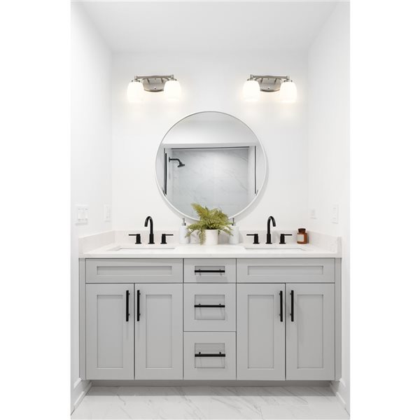 Z-Lite Kendrick Brushed Nickel 2 Light Vanity