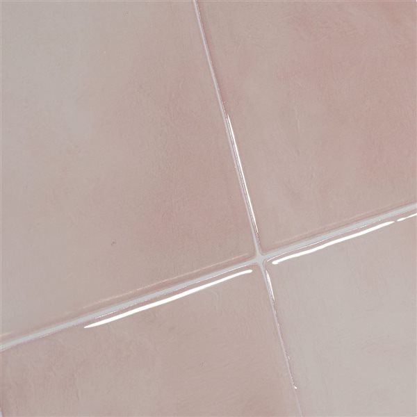 Smart Tiles Zellige Temera 9-in x 9-in Pink 3D Peel and Stick Self-Adhesive Wall Tiles - 4-Pack