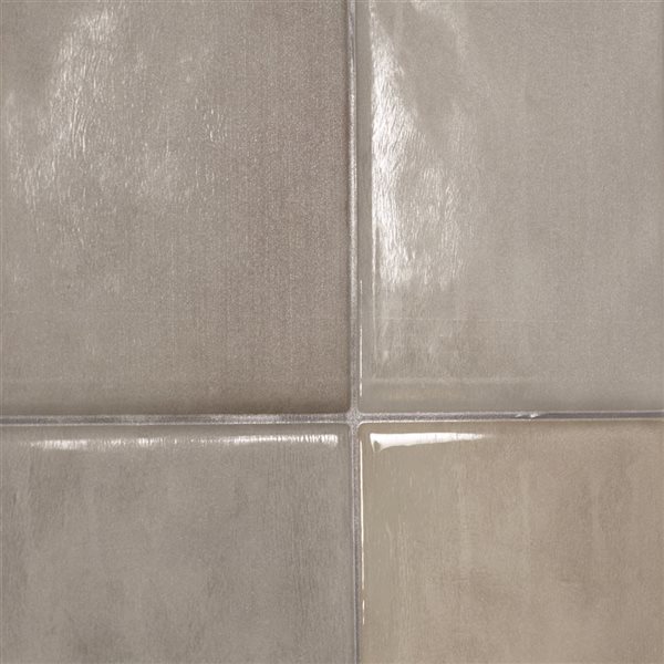 Smart Tiles Zellige Fes 9-in x 9-in Grey 3D Peel and Stick Self-Adhesive Wall Tiles - 4-Pack