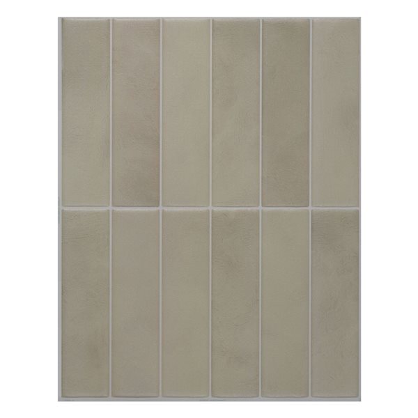 Carreaux muraux autocollants Tangier Morocco de Smart Tiles 3D beige 11,43 x 9 po, lot de 4