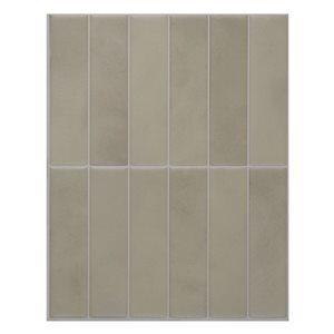 Carreaux muraux autocollants Tangier Morocco de Smart Tiles 3D beige 11,43 x 9 po, lot de 4