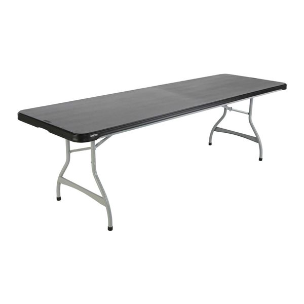 Lifetime 96 x 30-in Black Polyethylene Top Commercial Folding Table - 1 ...