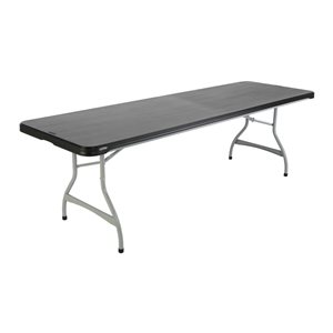 Lifetime 96 x 30-in Black Polyethylene Top Commercial Folding Table - 1 count