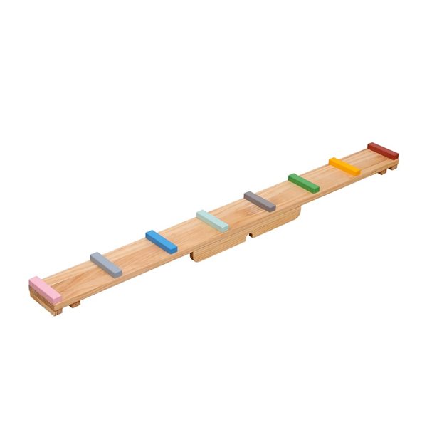 Funphix Wooden 2-in-1 SeeSaw and Balance Beam