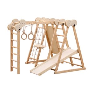 Jeu d'escalade Funphix 5 en 1 en bois, naturel