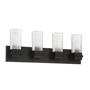 Kendal Lighting ICE Black 4-Light LED Vanity Light