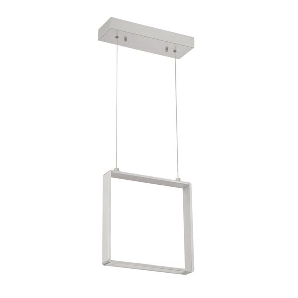 Kendal Lighting QUADRON Aluminum 1-Light LED Pendant - Medium