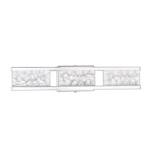 Kendal Lighting CALLAVIO Chrome 3-Light LED Vanity Light  - Glass Style 2