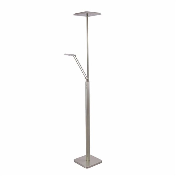 Kendal Lighting IBIZA Satin Nickel LED Torchiere