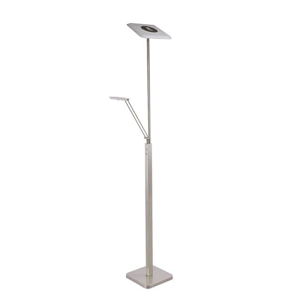 Kendal Lighting IBIZA Satin Nickel LED Torchiere