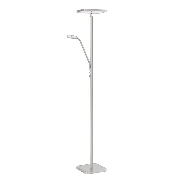 Kendal Lighting ELLA Satin Nickel LED Torchiere