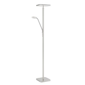 Kendal Lighting ELLA Satin Nickel LED Torchiere