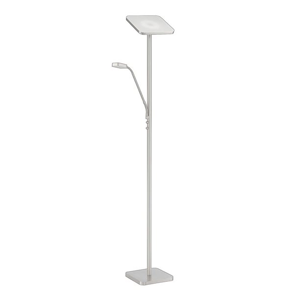 Kendal Lighting ELLA Satin Nickel LED Torchiere