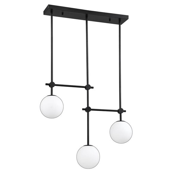 Kendal Lighting PHOENIX Black 3-Light Island Light