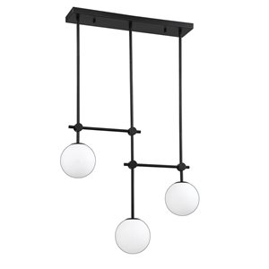 Kendal Lighting PHOENIX Black 3-Light Island Light