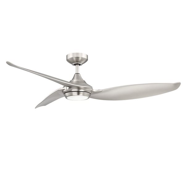 Kendal Lighting VIRTUA 52-in LED Ceiling Fan with DC Motor - Satin Nickel