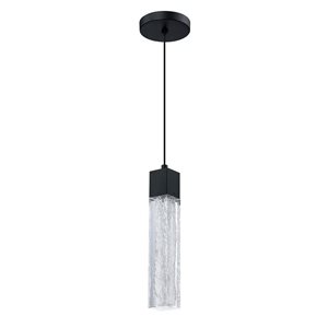 Kendal Lighting ICE AGE Black 1-Light LED Pendant