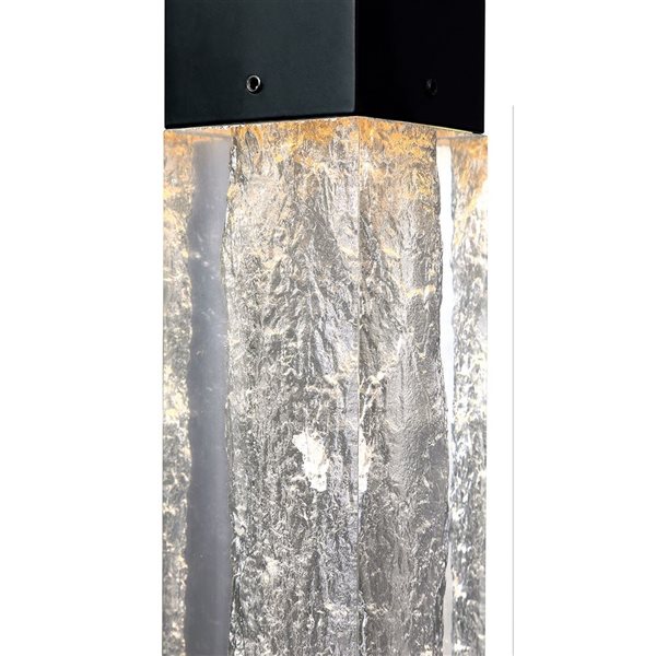 Kendal Lighting ICE AGE Black 1-Light LED Pendant