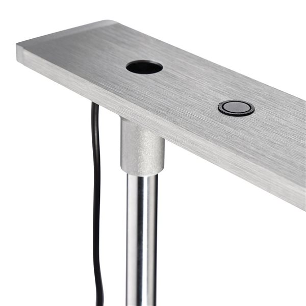 Kendal Lighting TORR Brushed Aluminum LED Floor Lamp