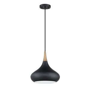 Kendal Lighting MEDINA Black 1-Light Pendant