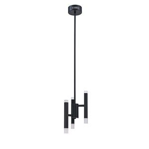 Kendal Lighting VERTICALS Black 6-Light LED Pendant