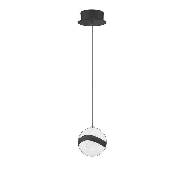 Kendal Lighting MYSTYKE Black 6-in 1-Light LED Pendant