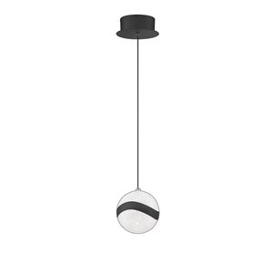 Kendal Lighting MYSTYKE Black 6-in 1-Light LED Pendant