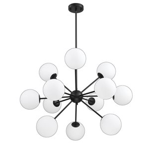 Kendal Lighting PHOENIX Black 12-Light Pendant