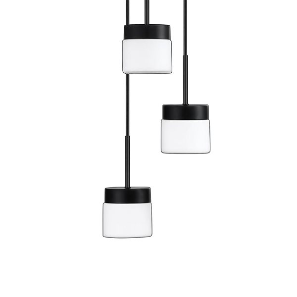 Kendal Lighting NUON Black 3-Light Multi-Light Pendant