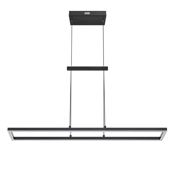 Kendal Lighting BIZA 35-in Black LED Island Light