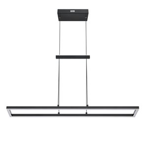 Kendal Lighting BIZA 35-in Black LED Island Light