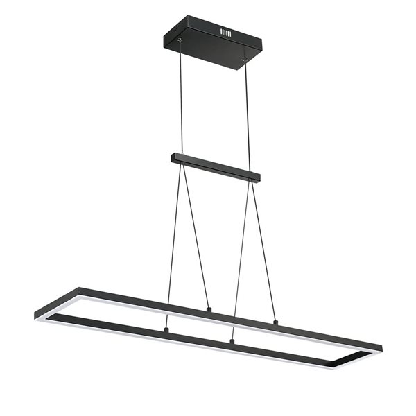 Kendal Lighting BIZA 35-in Black LED Island Light