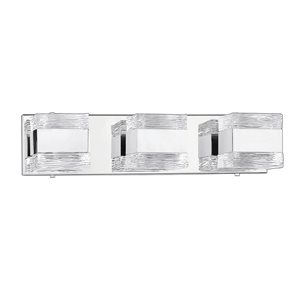 Kendal Lighting CUBIX Chrome 3-Light Vanity Light