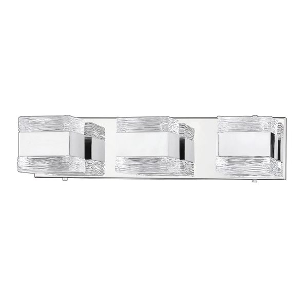 Kendal Lighting CUBIX Chrome 3-Light Vanity Light